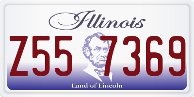 IL license plate Z557369
