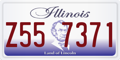 IL license plate Z557371