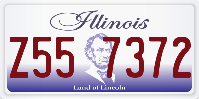 IL license plate Z557372