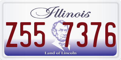 IL license plate Z557376