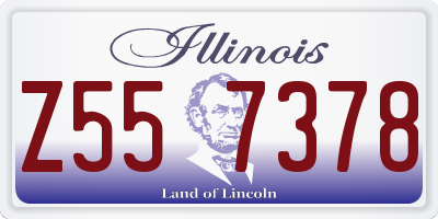 IL license plate Z557378