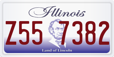 IL license plate Z557382