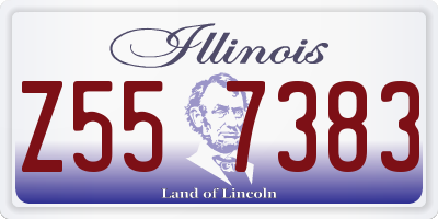 IL license plate Z557383