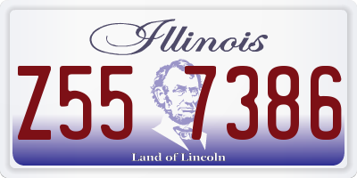IL license plate Z557386