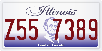 IL license plate Z557389
