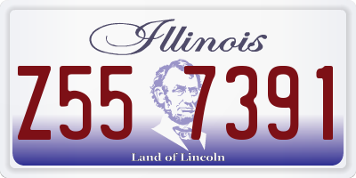 IL license plate Z557391