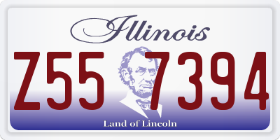 IL license plate Z557394