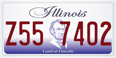 IL license plate Z557402
