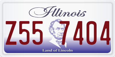 IL license plate Z557404