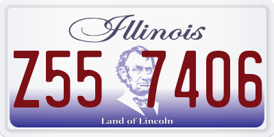 IL license plate Z557406
