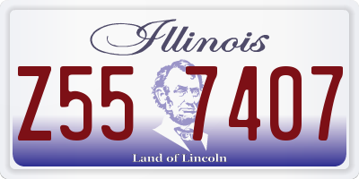 IL license plate Z557407