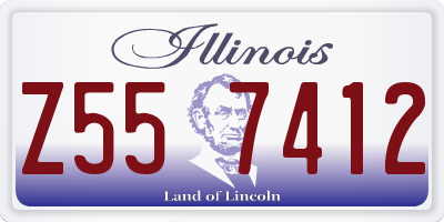 IL license plate Z557412