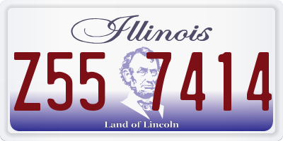 IL license plate Z557414