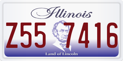 IL license plate Z557416