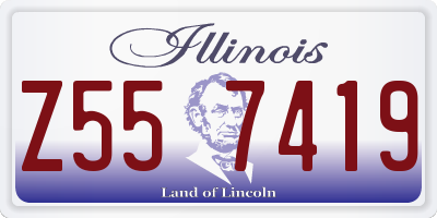 IL license plate Z557419