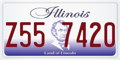 IL license plate Z557420