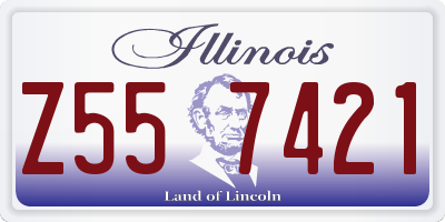 IL license plate Z557421