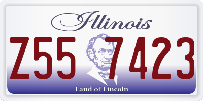 IL license plate Z557423