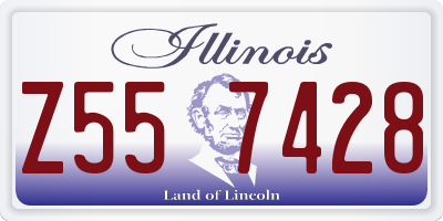 IL license plate Z557428