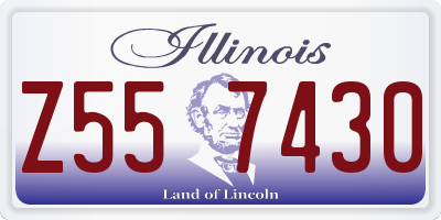 IL license plate Z557430