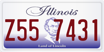 IL license plate Z557431