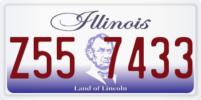 IL license plate Z557433