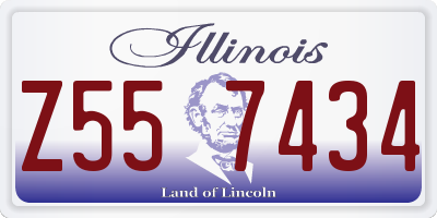 IL license plate Z557434