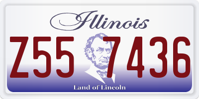 IL license plate Z557436