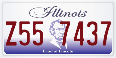 IL license plate Z557437