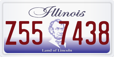 IL license plate Z557438