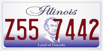 IL license plate Z557442