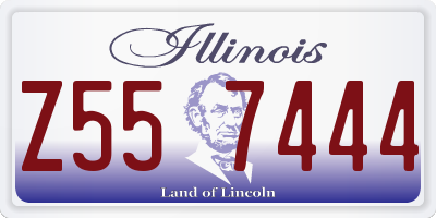 IL license plate Z557444