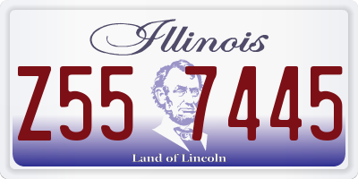 IL license plate Z557445
