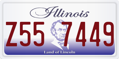 IL license plate Z557449