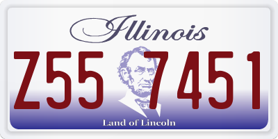 IL license plate Z557451