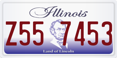 IL license plate Z557453