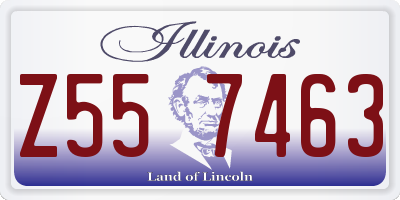IL license plate Z557463