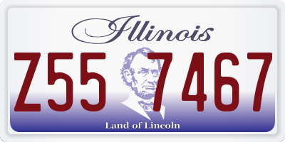 IL license plate Z557467