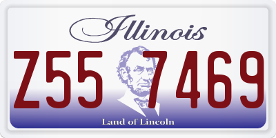IL license plate Z557469