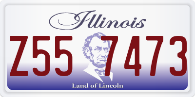 IL license plate Z557473