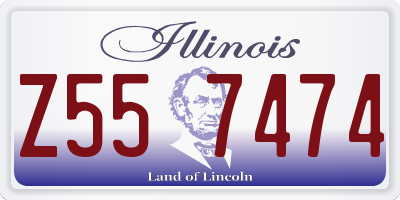 IL license plate Z557474