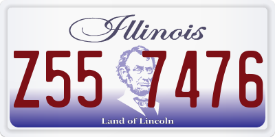 IL license plate Z557476