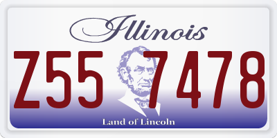 IL license plate Z557478