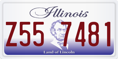 IL license plate Z557481