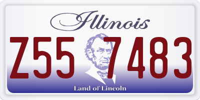 IL license plate Z557483
