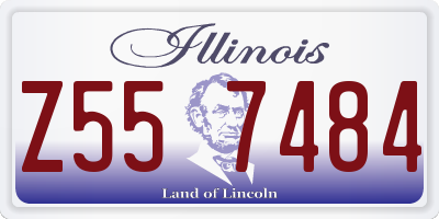 IL license plate Z557484