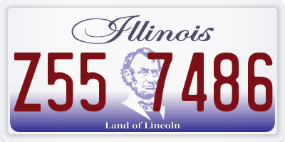 IL license plate Z557486