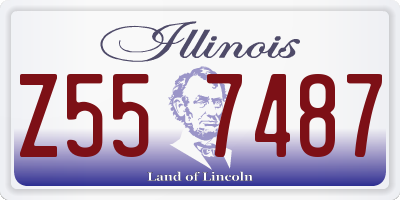 IL license plate Z557487