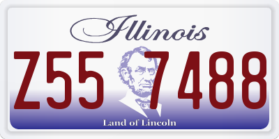 IL license plate Z557488