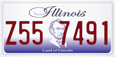 IL license plate Z557491